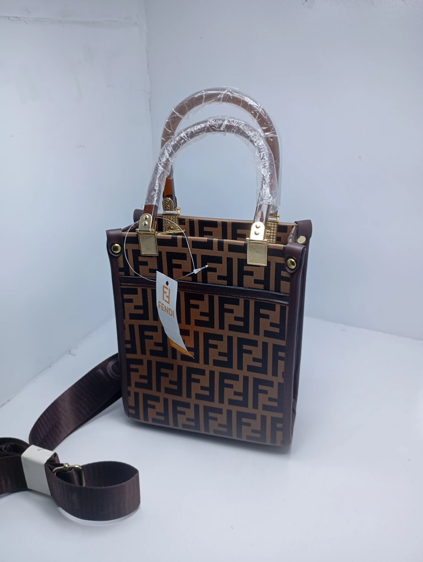 Fendi Roma Leather Statement Bag