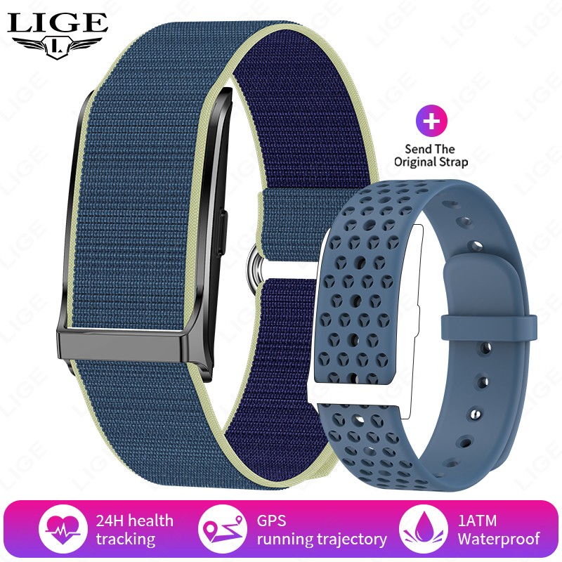 LIGE Smart Watch Men Women Fitness Smart Bracelet Sports Band Heart Rate Blood Pressure Monitor Waterproof Multifunction Watches