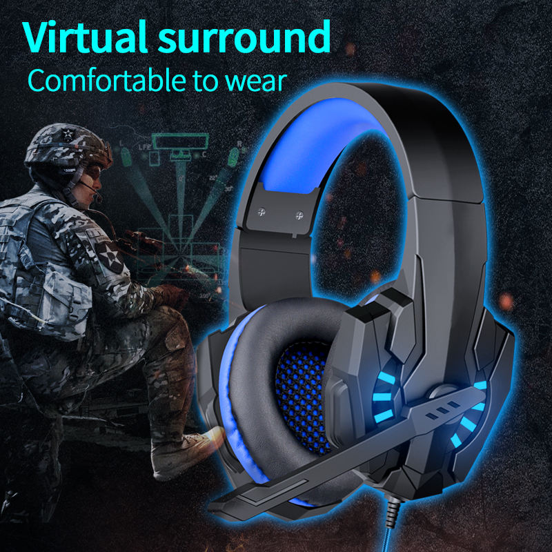 A7 Bass Gaming Headset with Mic Over-Ear Headphones Stereo Sound Gamer Video Game Noise Cancelling for PC Gaming Headset Esports