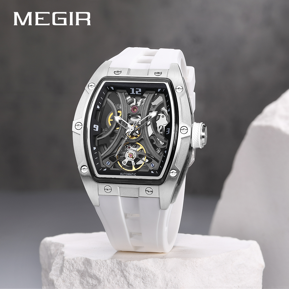 MEGIR Men Mechanical Watch Top Brand Luxury Automatic Watch Business Waterproof Luminous Watch for Men