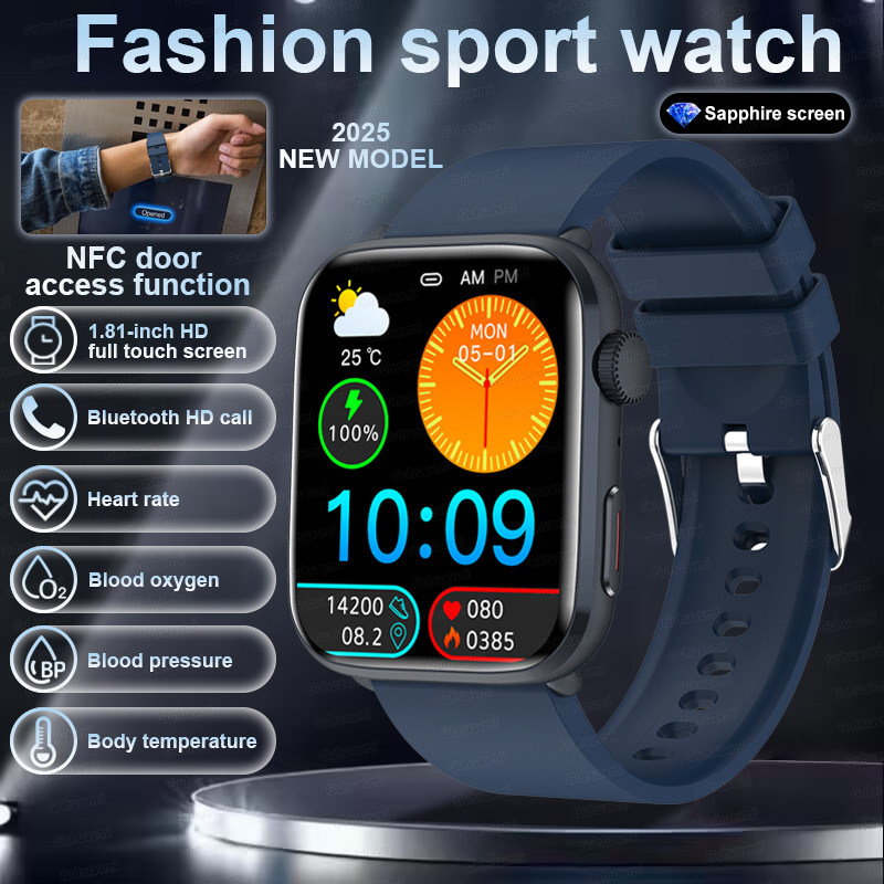 Smart Watch Watch Global Version Men Women HD AMOLED Display Heart Rate Bluetooth Call GPS Track Waterproof Sports Smart Watches