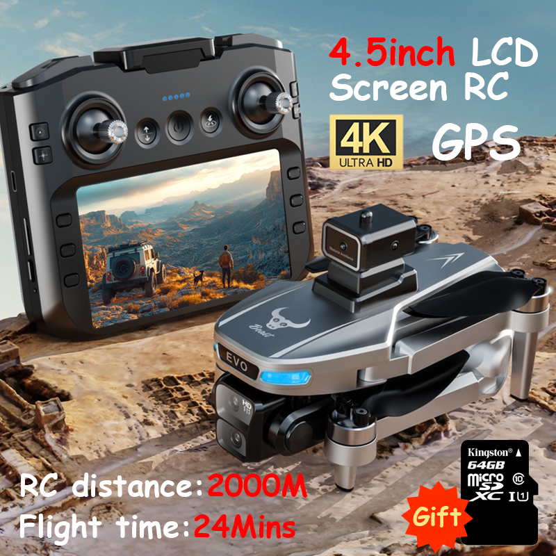 SG901 Pro / MAX FPV Drone with Camera Professional 8K HD Camera 5G WIFI GPS Drones 4.5 Inch Screen Brushless Motor RC Dron Toys