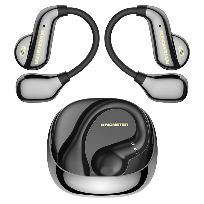 Monster Open Ear AC390 Air Conduction Earphones 360° Stereo Bluetooth 6.0 Headphones DNC Call Noise Canceling Sports Headset