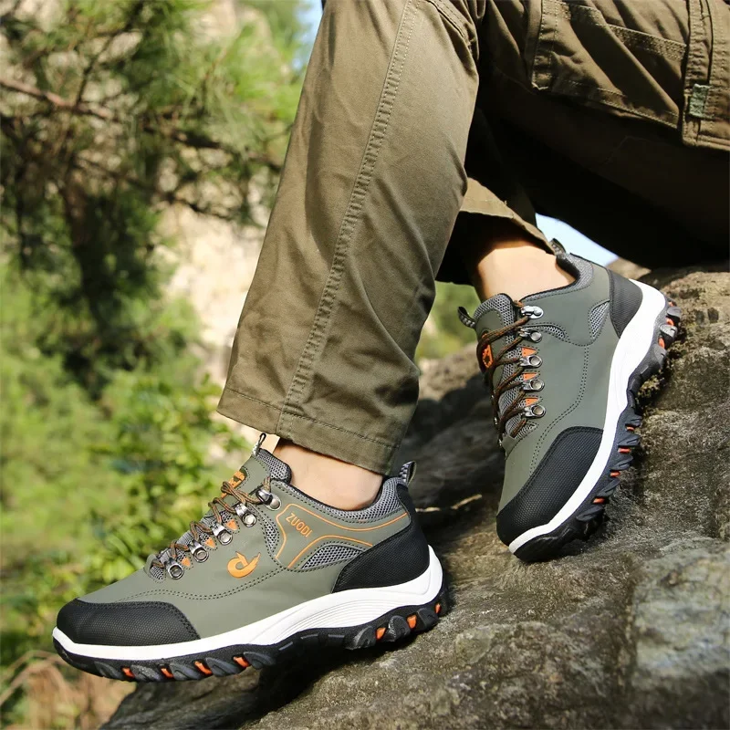 Large Size 39-49 Men's Casual Sneakers Comfort Outdoor Platform Shoes for Men Travel Lightweight Hiking   Mountaineering Shoes