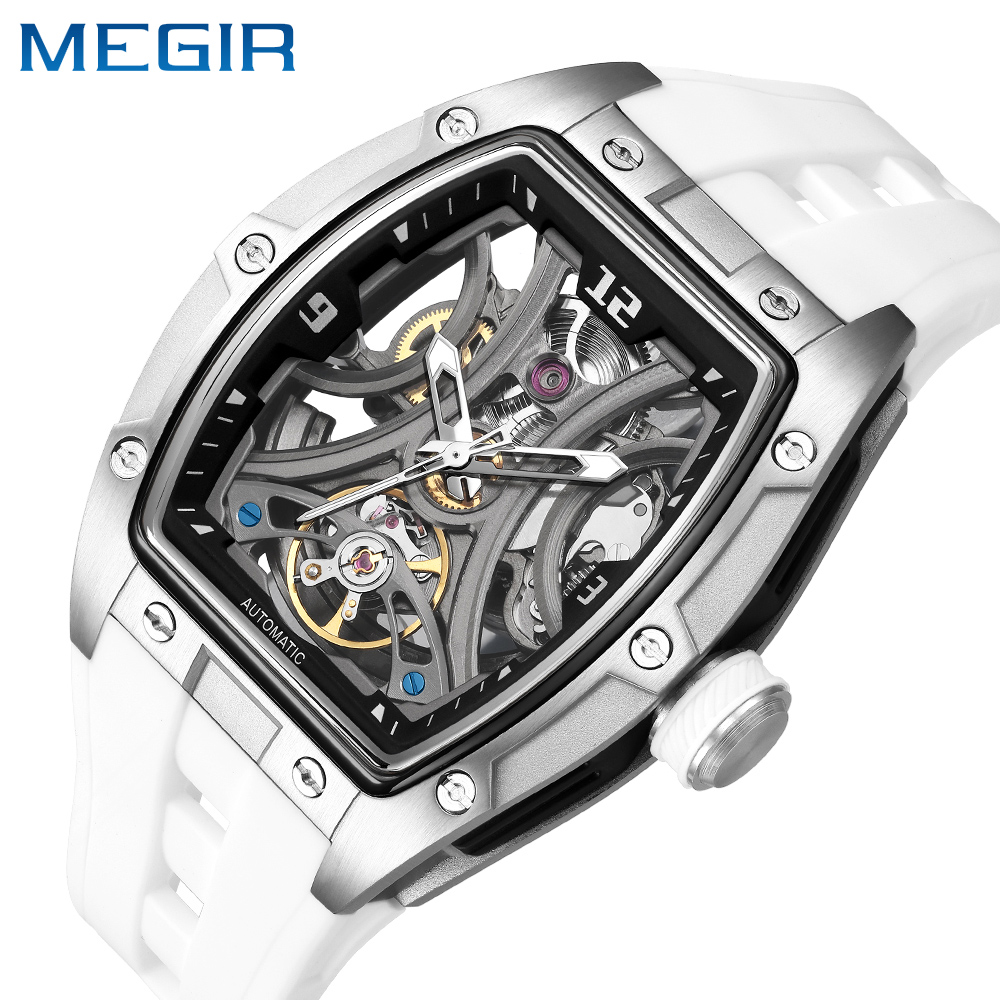 MEGIR Men Mechanical Watch Top Brand Luxury Automatic Watch Business Waterproof Luminous Watch for Men