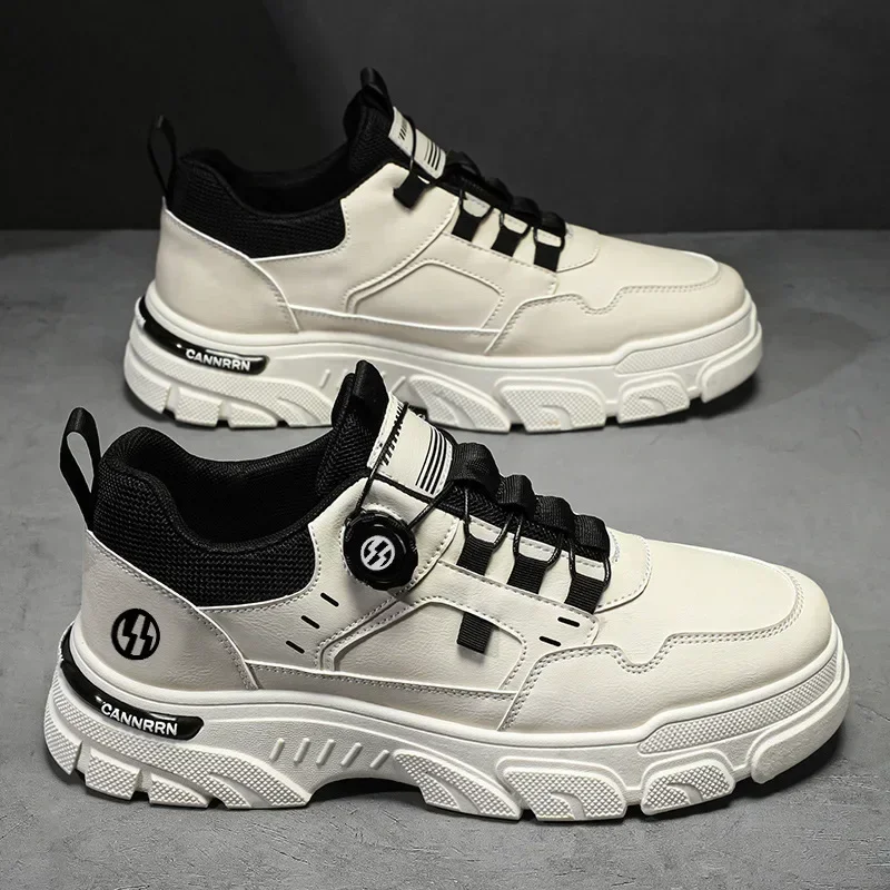 Autumn Mens Casual Shoes Leather Men's Sneakers Comfortable Soft Male Wark Board Shoes Platform Shoe for Men Кроссовки Мужские