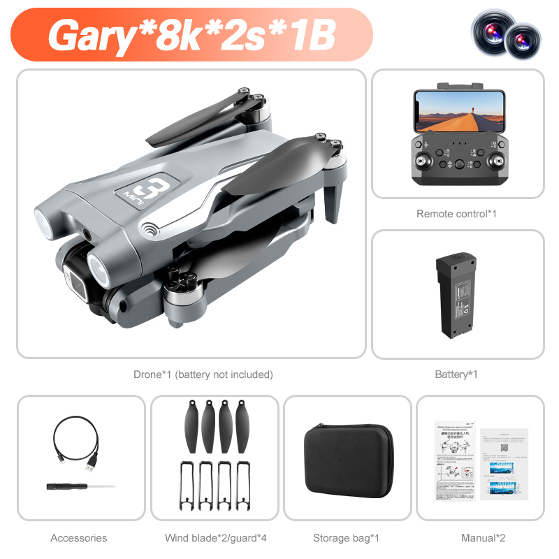 Xiaomi Mijia Z908 Pro max Drone 8K Professional HD Dual Camera Brushless Motor WIFI FPV RC  Folding Quadcopter Helicopter toy