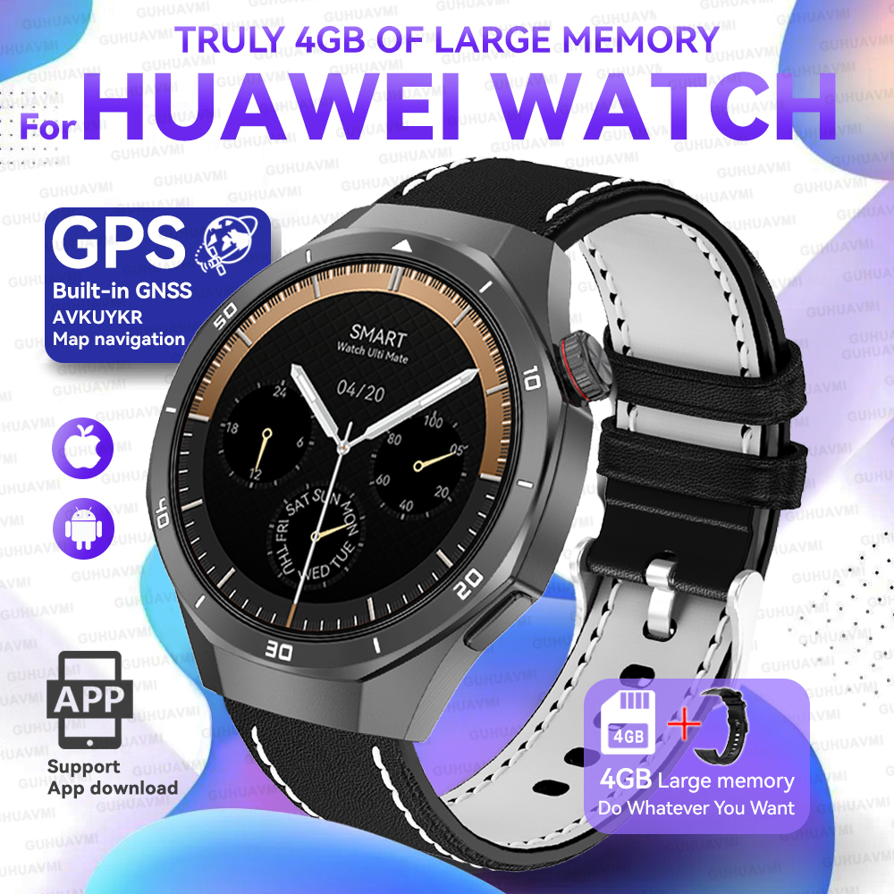 2025New For HUAWEI Upgraded Ultra Big 4GB Memory Smart Watch Men GPS Map MP3/MP4 Player Bluetooth Call Sports Fashion Smartwatch