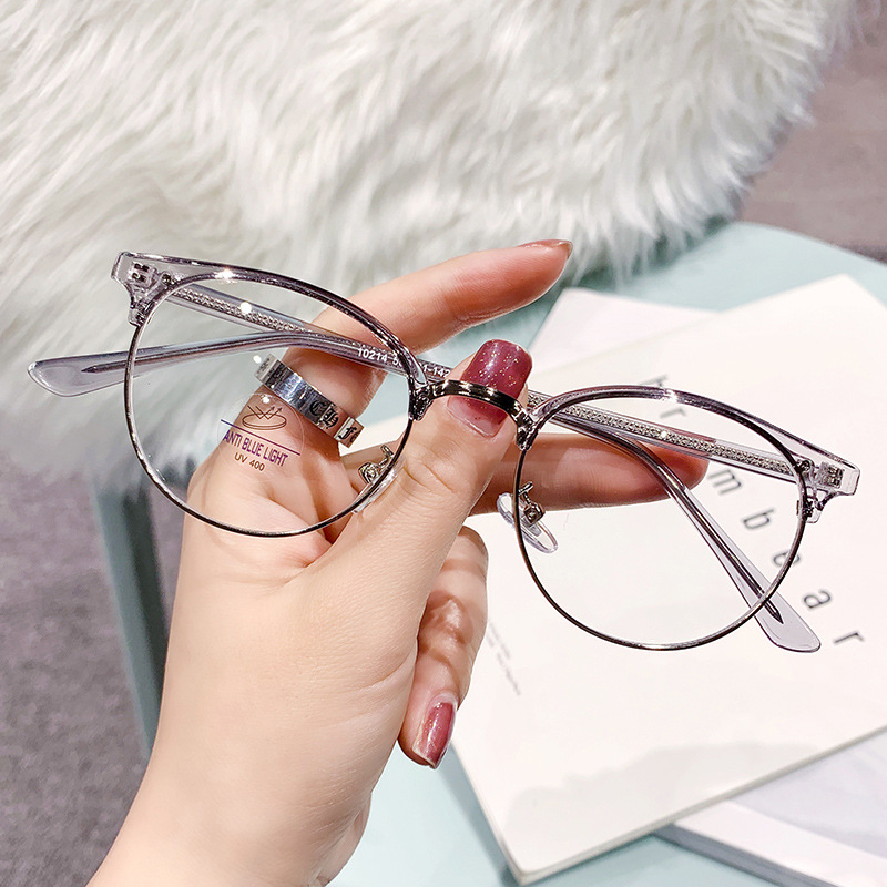 Fashion Glasses frame myopia prescription computer glasses multifocal reading glasses women bluelight blocking glasses custom