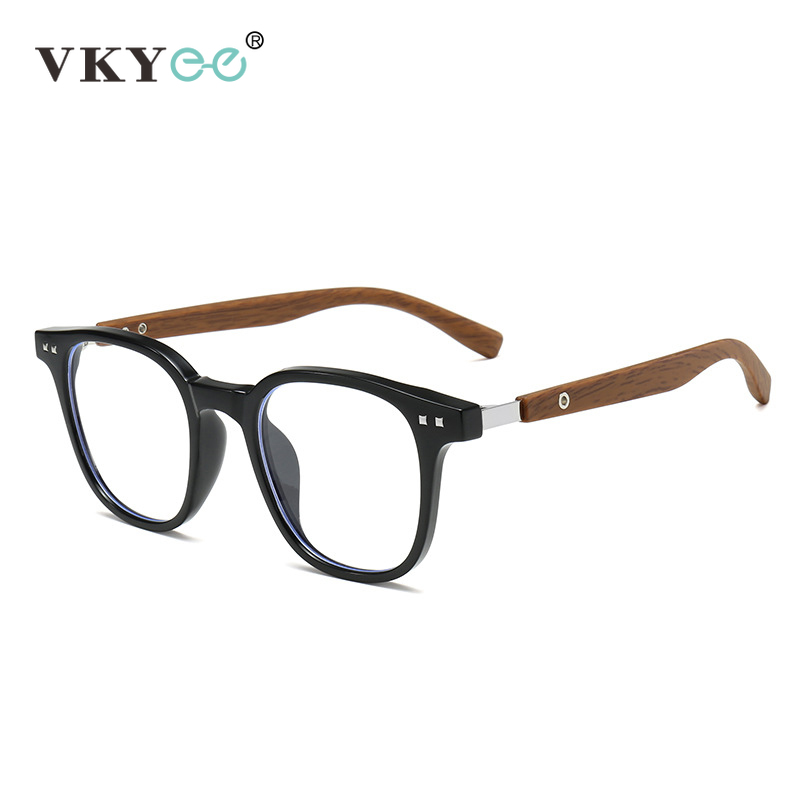 VICKY New Simple Geometric Square Frame Men Women Anti-blue Light Reading Glasses Can Be Customized Prescription HM503