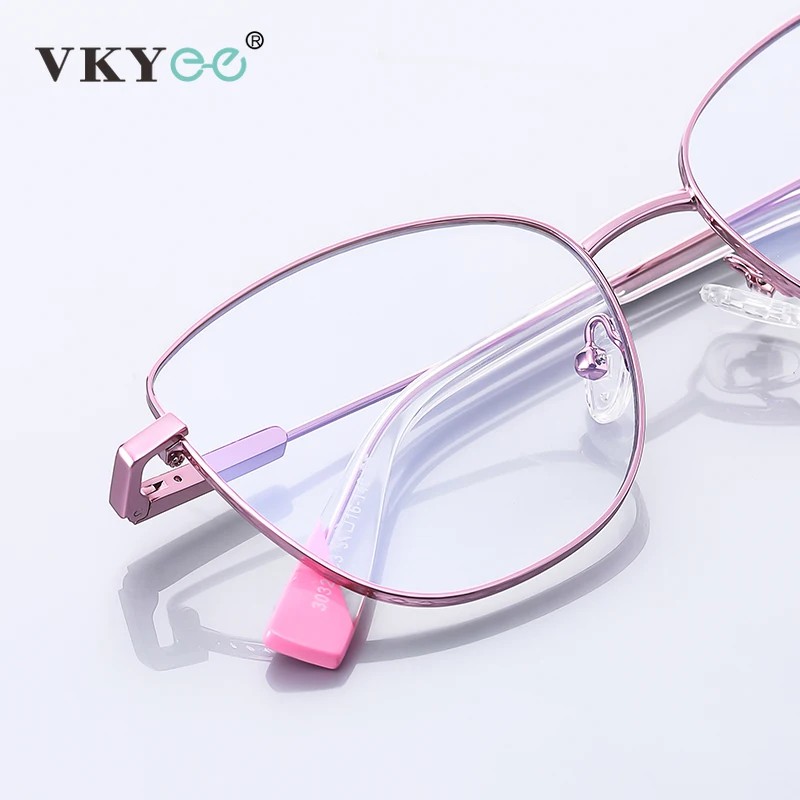 VKYEE Women Photochromic Anti Blue Light Reading Glasses Myopia Hyperopia Prescription Color Change Optical Eyeglasses PFD3032