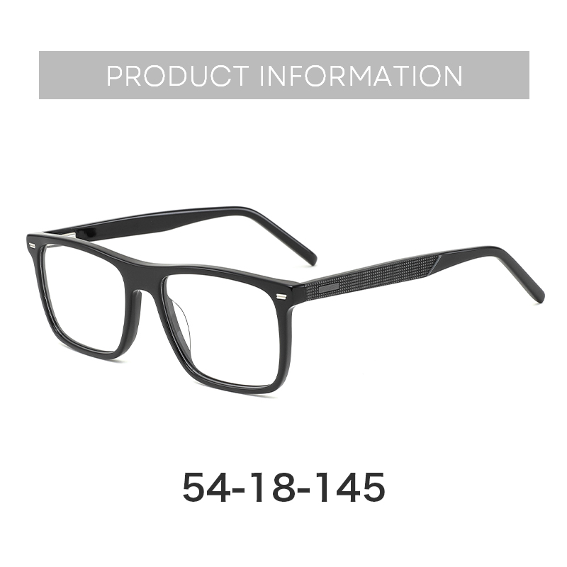 ZENOTTIC Handmade Acetate Square Prescription Glasses For Men Modish Progressive/Photochromic Optical Eyeglasses