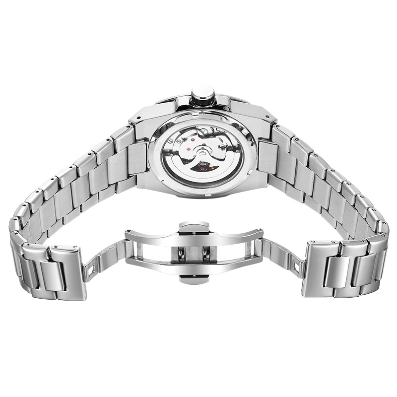 MEGIR Brand New Fashion Automatic Date Quartz Watch for Men Stainless Steel Waterproof Mechanical Mens Watches Relogio Masculino