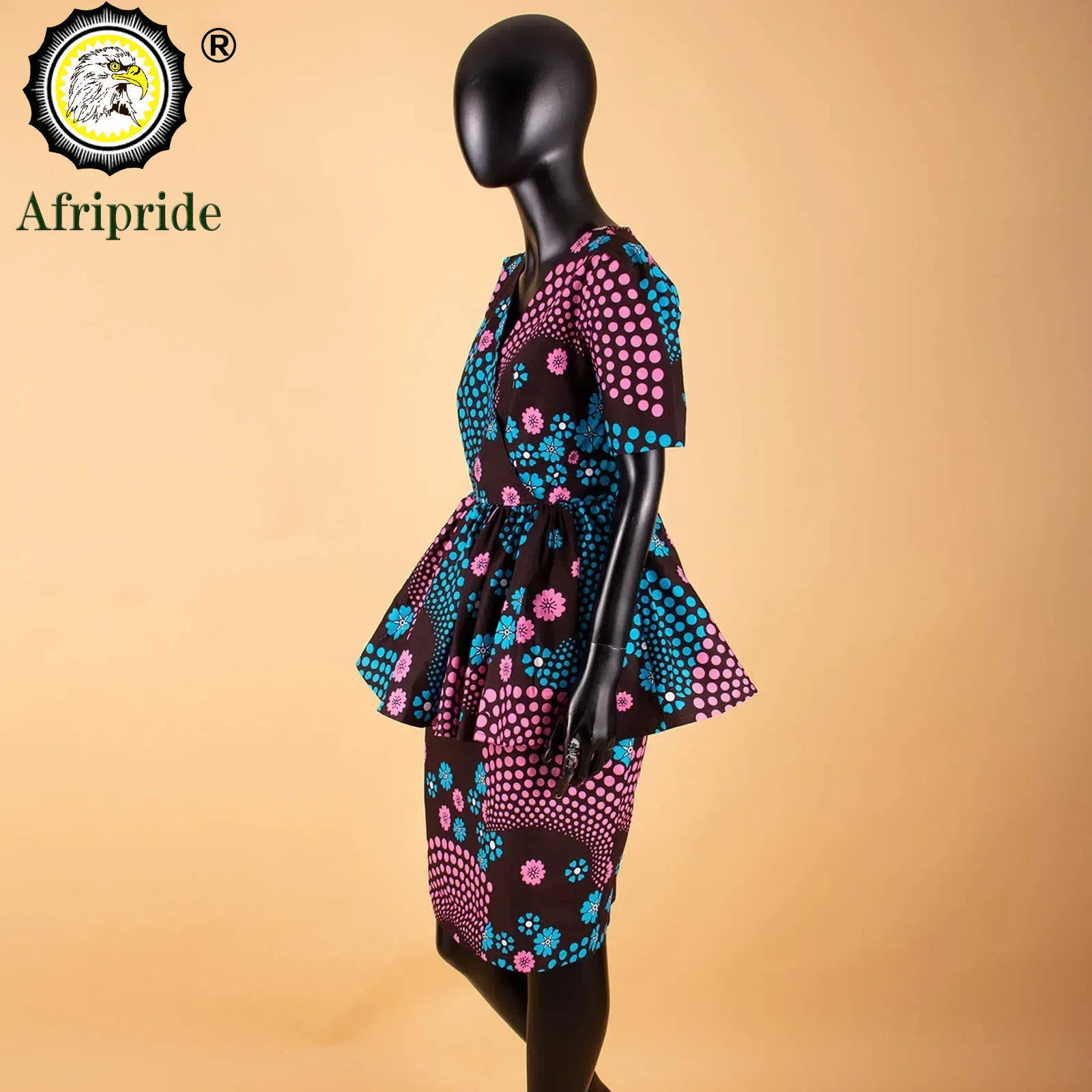 African 2 Piece Set for Women Dashiki Tops Print Skrit  Ankara Clothing Wax Attire Blouse Shirt AFRIPRIDE S1926004
