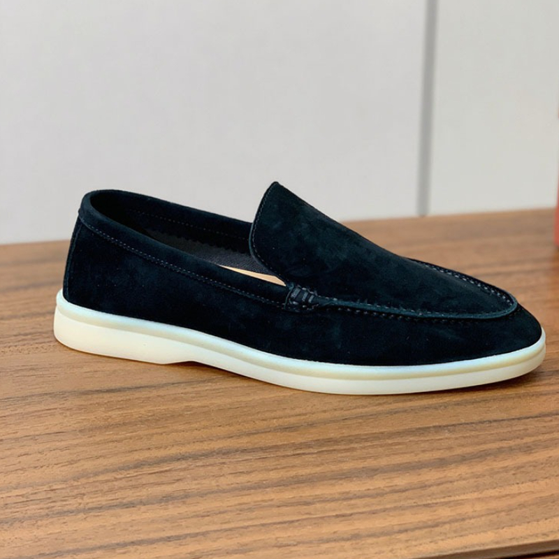 large size 35-51 highquality all Genuine leather walking men's loafers sheepskin Casual comfortable Sheep suede men's shoes