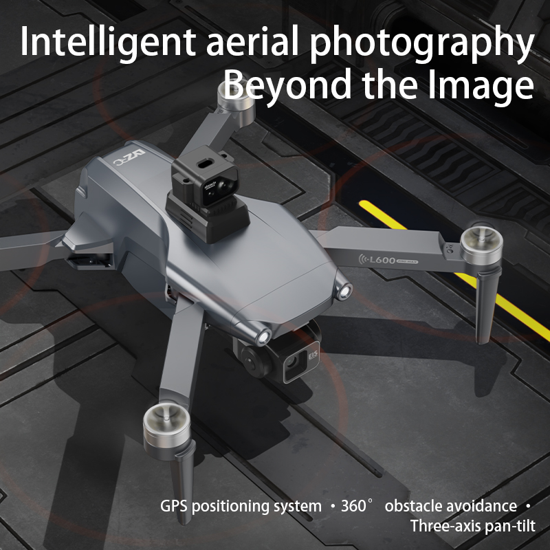 L600 PRO Max GPS Drone 8K Profesional HD Camera 3-axis gimbal Aerial Photography Obstacle Avoidance Upgrade Screen FPV Drone 5KM
