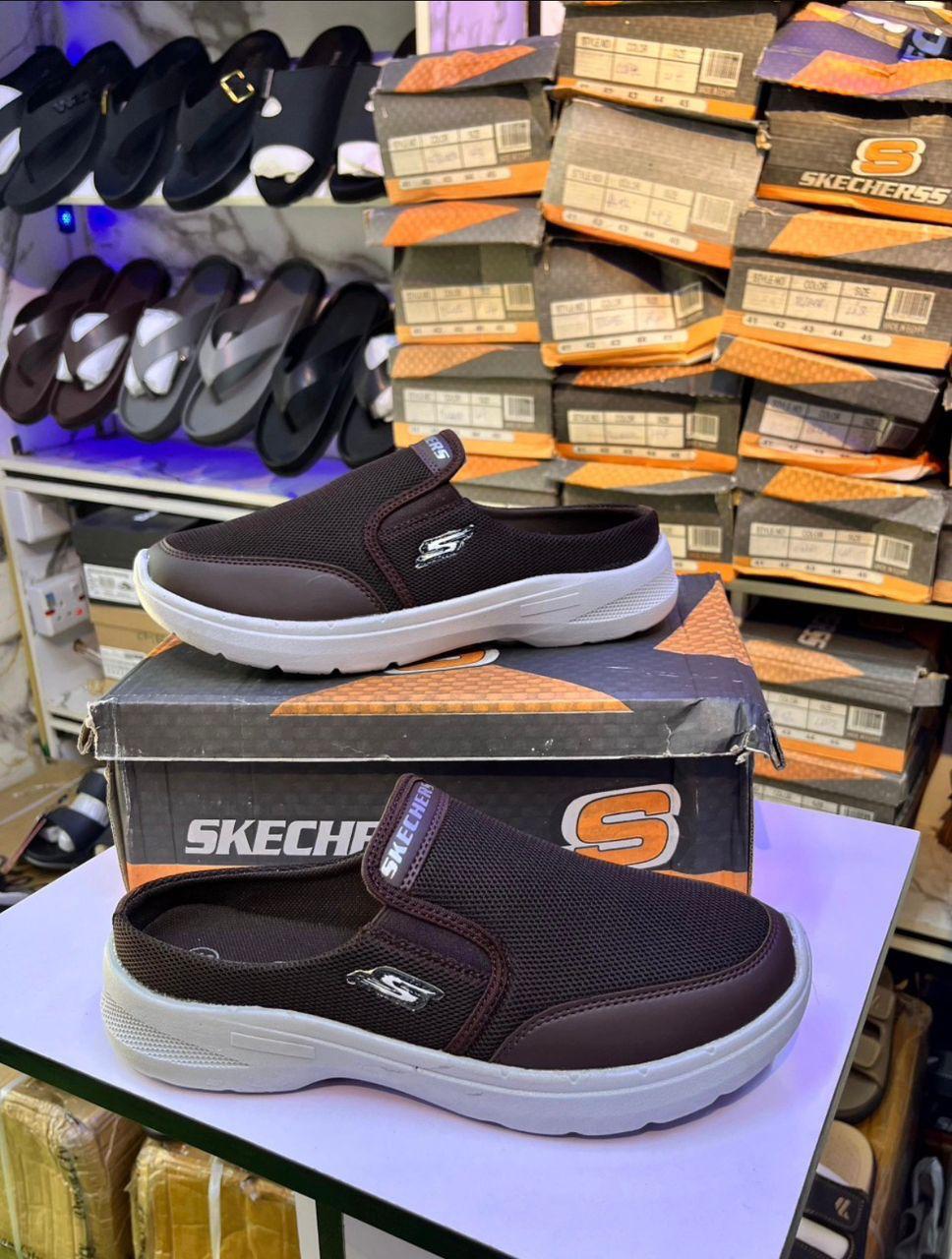 Skechers half cove GoWalk Slip-On Sneakers - Navy Blue