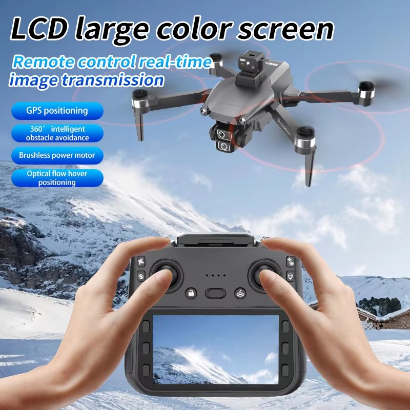 L600-1 Pro MAX GPS Drone 4K Professional HD Dual Camera With Screen 5G WIFI 360°Obstacle Avoidance Brushless Rc Quadcopter Drone