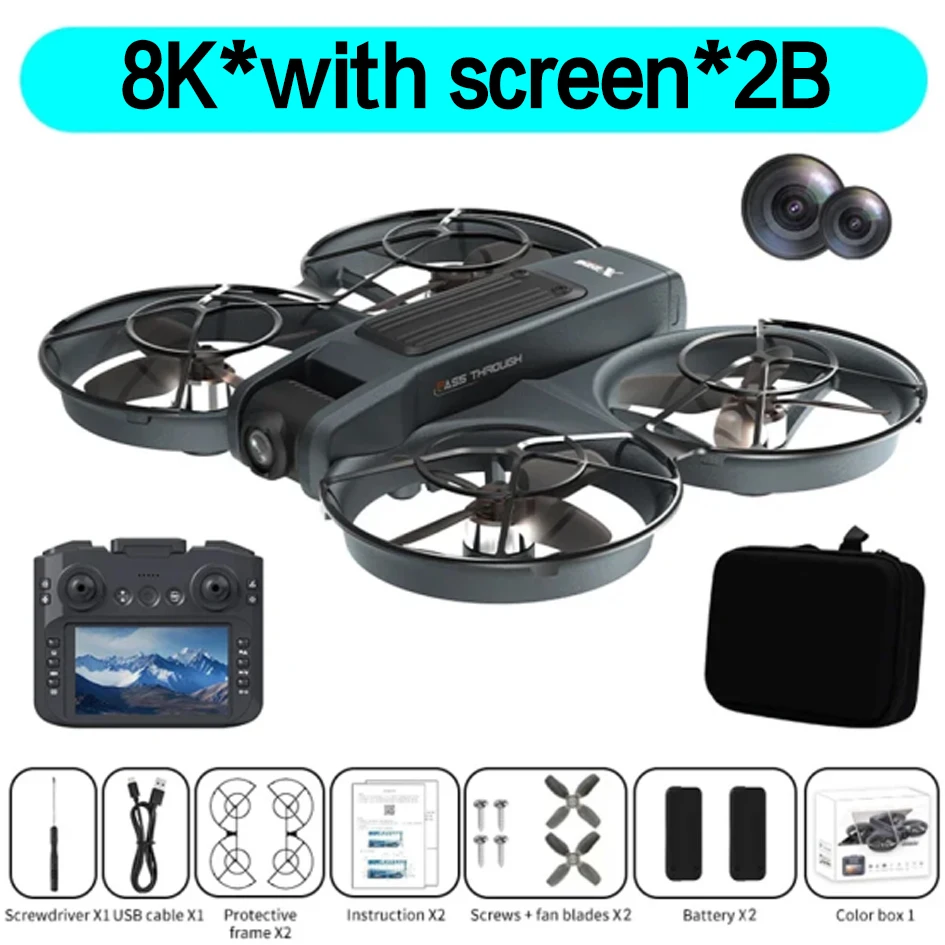Xiaomi Mijia X226/X226VR Drone 4K Professional Dual Camera Brushless motor Optical Flow Avoidance Remote Control Quadcopter toys