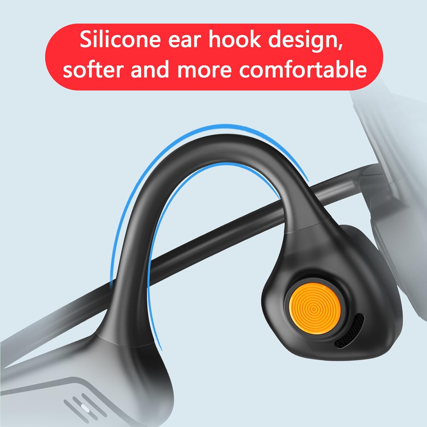 Open Ear Bluetooth 5.1 Headset Aptx HD/ LL Noise Canceling Microphone, Long 24H Wireless Headset  for Cellphone PC Laptop