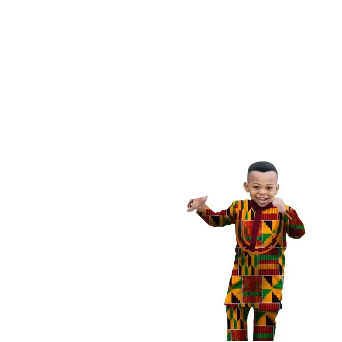 African Parent-child Clothing Long Sleeve Slim Fits Dashiki Outfits for Father Boys Fashion Men African Clothes Sets Wyq340