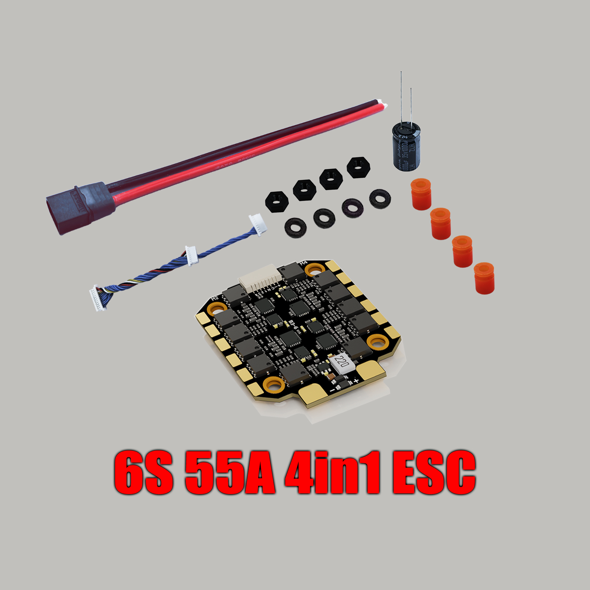 DAKE F435 V3/V4 FC ESC Stack 3-8S Lipo Flight Control BLS 55A/60A/70a 4 in 1 ESC 30x30  RC FPV Racing Drone