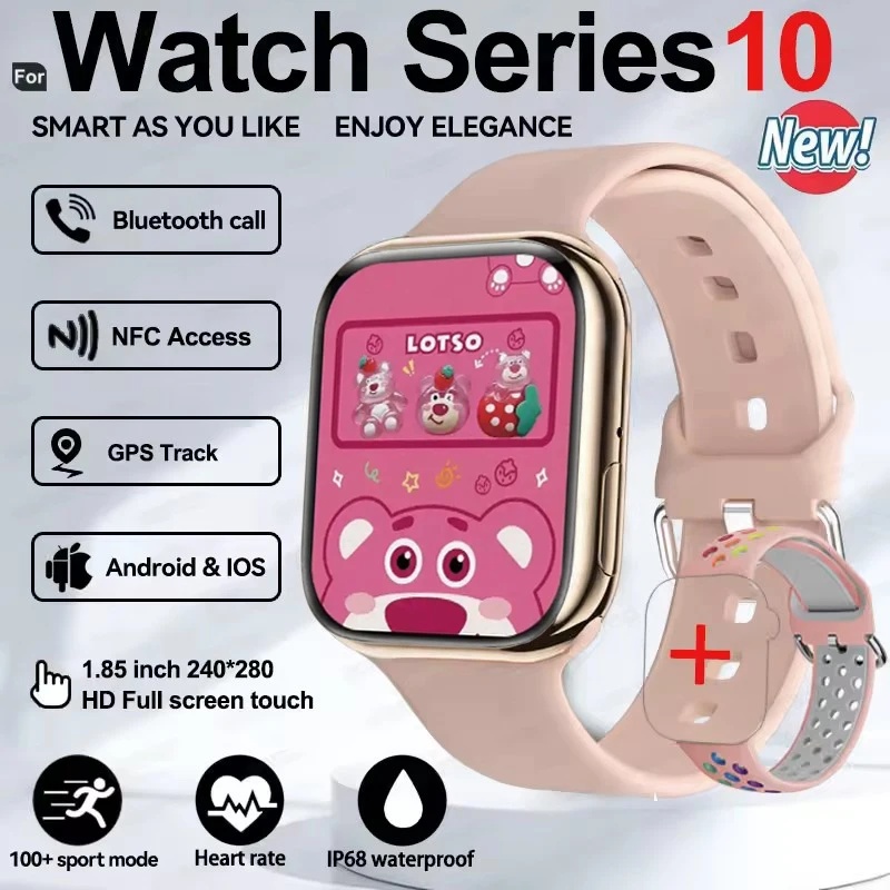 New Series IW10  Watch 10 GPS Track Smart Watch Men Woman HD Bluetooth Call Waterproof Sports SmartWatch For Apple Android IOS