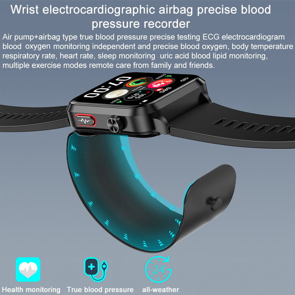 For huawei 2025 New Smart Watch air Pump ECG True Accurately Blood Pressure Airbag health watch Uric Acid Blood Lipids watch men