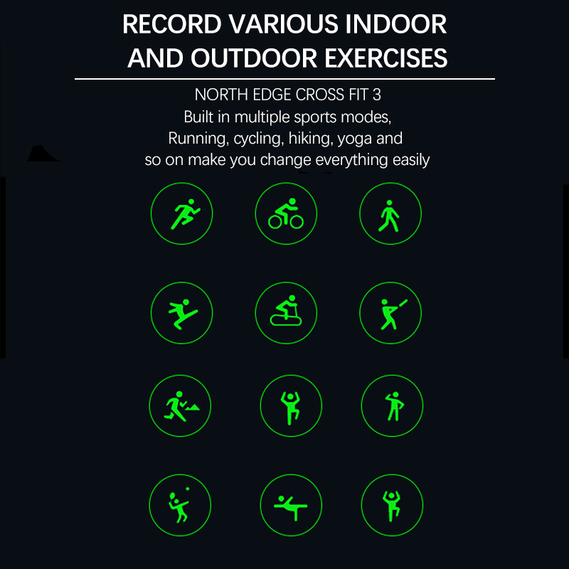 NORTH EDGE 2025 New GPS Watches Men Sport Smart Watch HD AMOLED Display 50M ATM Altimeter Barometer Compass Smartwatch for Men