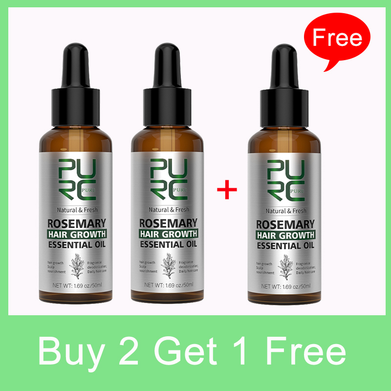 PURC Rosemary Oil Hair Loss Treatment Ginger Hair Growth Products for Men Women Smoothing Anti-Frizz Hair Care