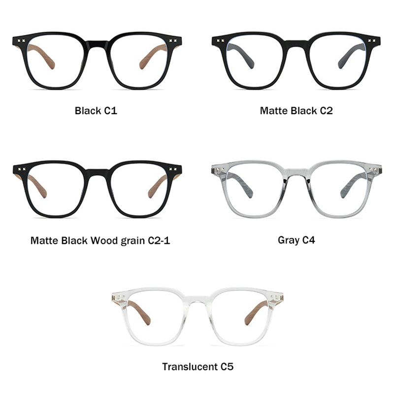 VICKY New Simple Geometric Square Frame Men Women Anti-blue Light Reading Glasses Can Be Customized Prescription HM503