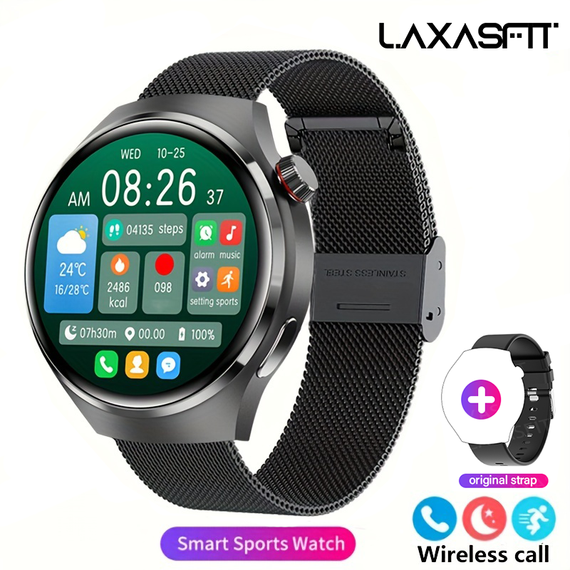 LAXASFIT New Smart Watch 1.52 HD Screen Heart Rate Bluetooth Call NFC Sports Men's Smart Watch 2025