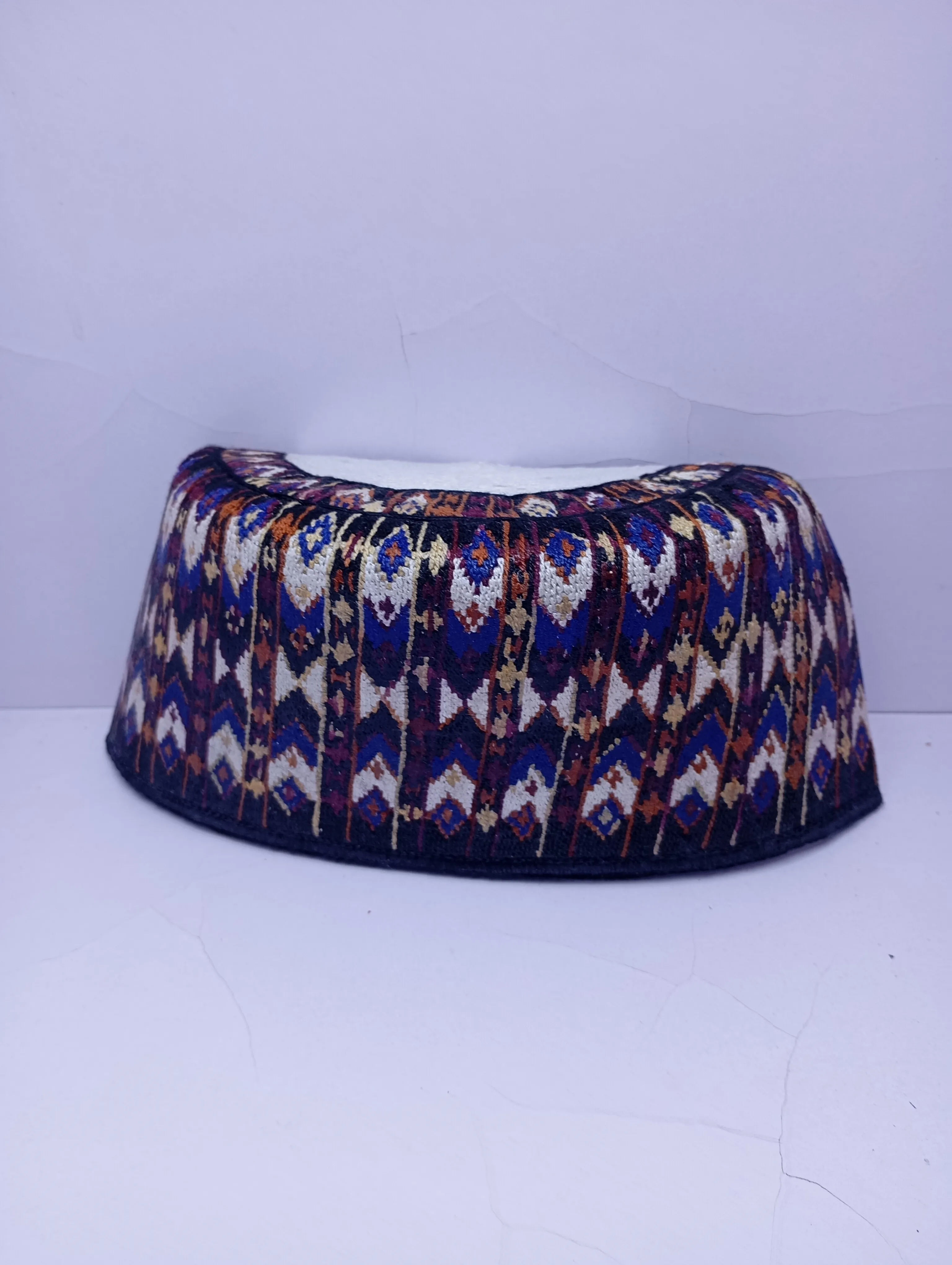 Original Handwoven Hausa Fulani Zawa Cap – Bangol Kindei Bama Style | Men’s Knitted Maiduguri Cap Sizeof 22.5 