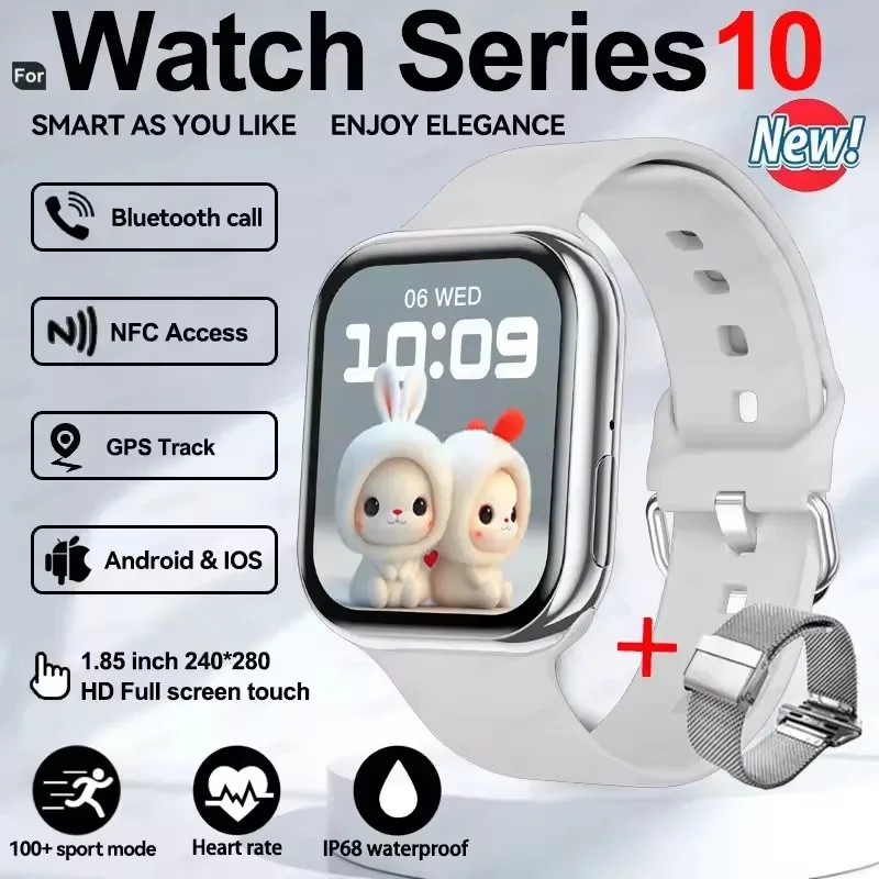 New Series IW10  Watch 10 GPS Track Smart Watch Men Woman HD Bluetooth Call Waterproof Sports SmartWatch For Apple Android IOS