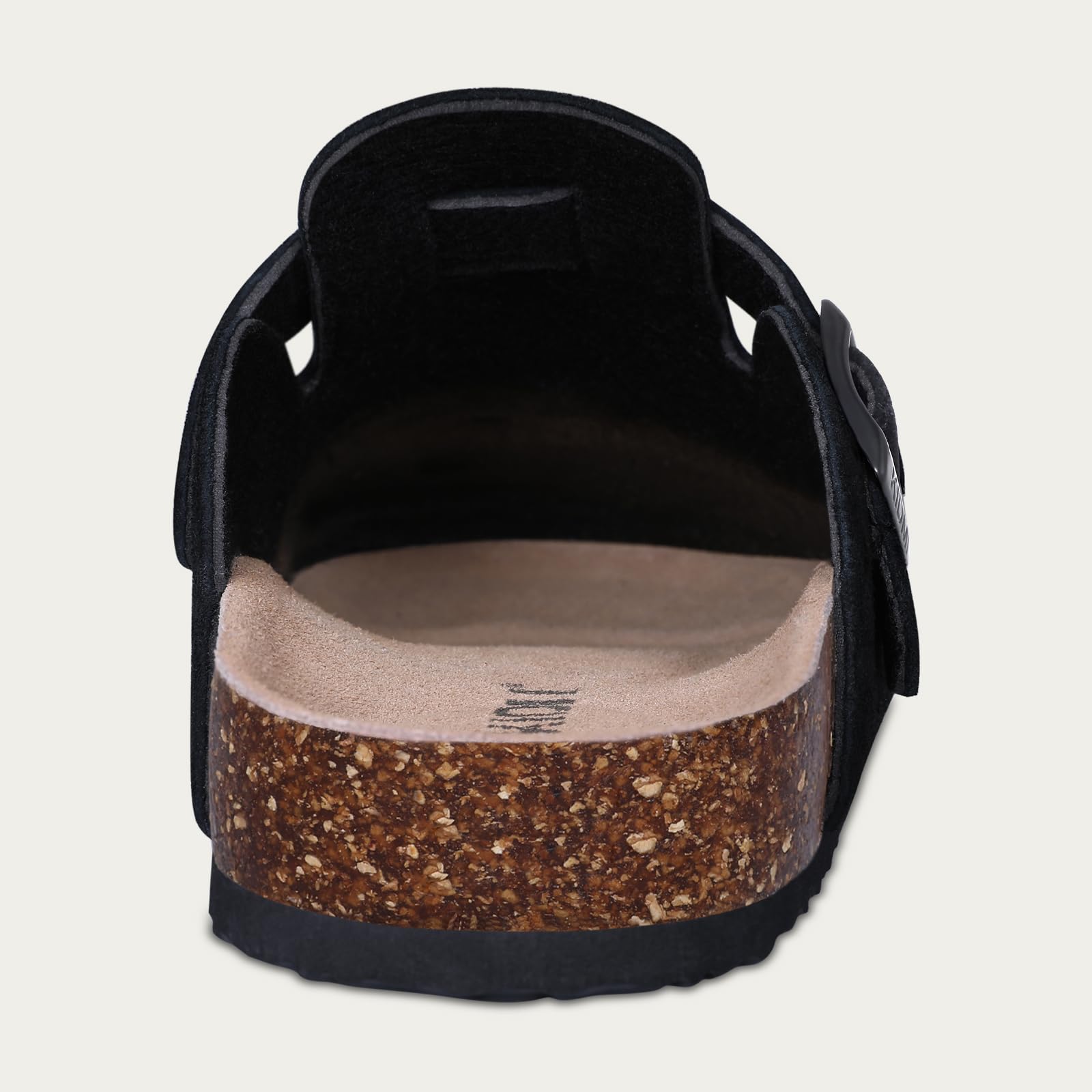 Comwarm Winter Cork Men Clogs Slippers Brand Cow Suede Clogs Leather Cork Footbed Men Mules Outdoor Antiskid Men Beach Sandals