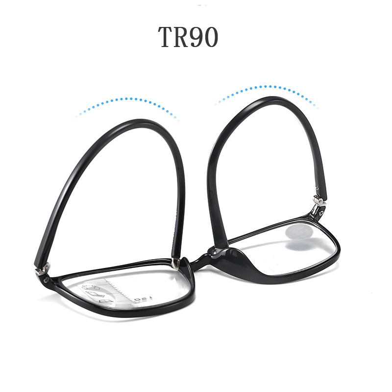 TR90 Round Photochromic Multi-focal Reading Glasses Men Fashion Progressive Anti Blue Ray Presbyopic Glasses Eyeglass