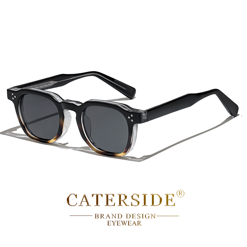 CATERSIDE Fashion Men Sunglasses Small Frame Square Personalized Design Sun Glasses Women Travel Party Business Festival Gift