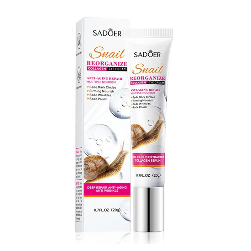 SAODER Snail Collagen Eye Cream Anti Dark Circles Remove Eyes Bags Moisturizing Firming Beauty Eyes Skin Care Products