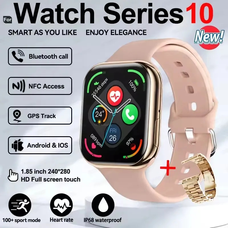 New Series IW10  Watch 10 GPS Track Smart Watch Men Woman HD Bluetooth Call Waterproof Sports SmartWatch For Apple Android IOS