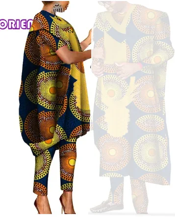 Couples African Clothes African Print Dashiki Dresses for Men Women Robe Africaine Wedding Party Dress African Gown WYQ505-WOMEN