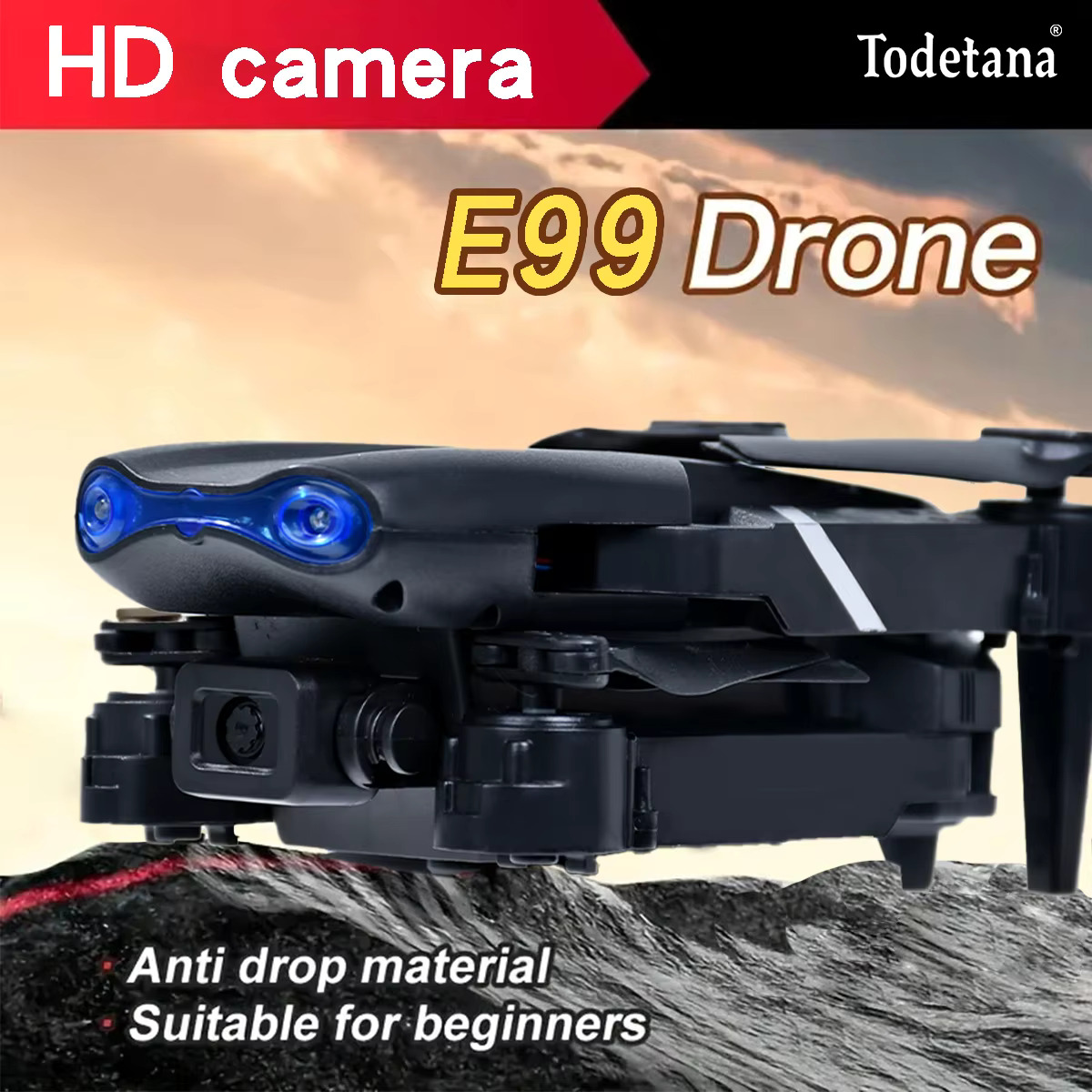 E99 Drone Quadcopter Remote Control Handle Four Axis Aircraft HD 6K Photography UAV Altitude Fixation Helicopter Toys