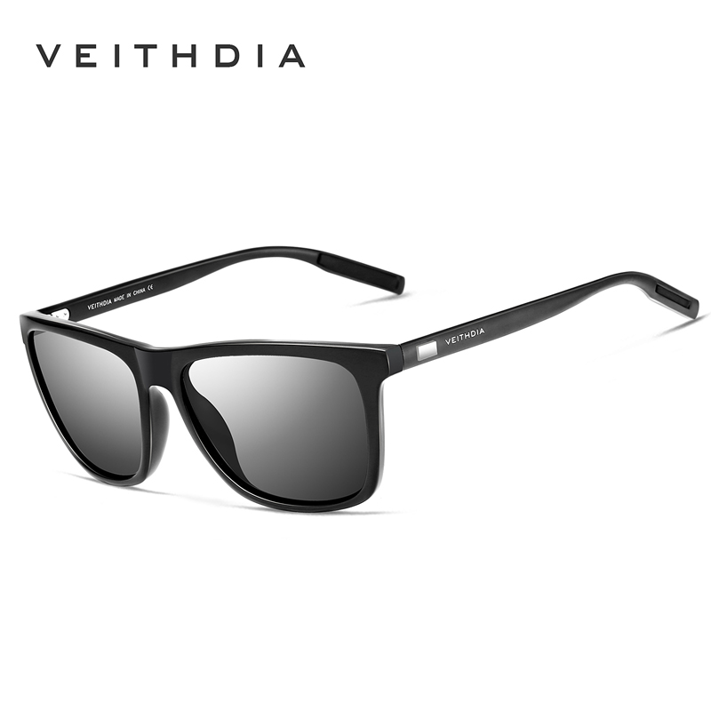 VEITHDIA Original Sunglasses Sports Outdoor Unisex Aluminum TR90 Polarized UV400 Lens Vintage Sun Glasses For Male/Female VT6108