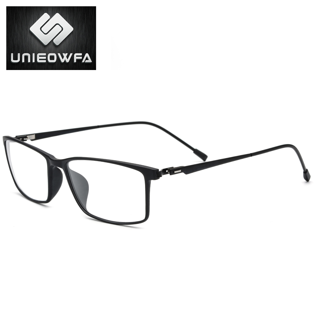UNIEOWFA Optical Prescription Glasses Men Korean Hyperopia Myopia Glasses TR90 Anti Blue Light Photochromic Glasses Progressive