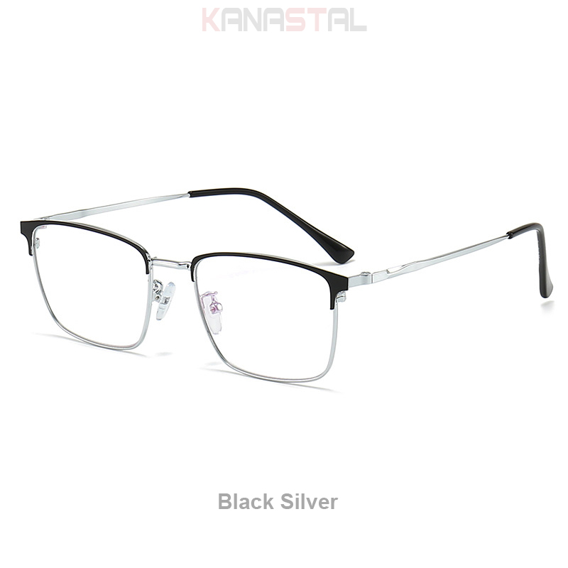 Men Prescription Glasses Optics Lenses  Reading Glasses Women Blue Light Blocking Myopia Eyewear Metal Titanium Eyeglasses Frame