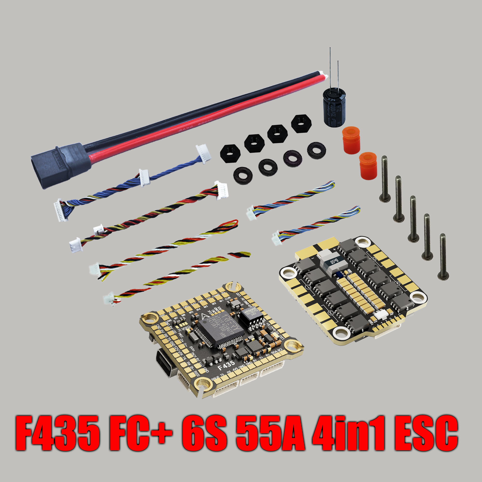DAKE F435 V3/V4 FC ESC Stack 3-8S Lipo Flight Control BLS 55A/60A/70a 4 in 1 ESC 30x30  RC FPV Racing Drone