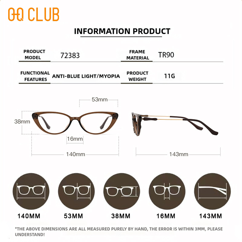 O-Q CLUB Women's Grade Glasses Men Optical Lenses Transparent Eyepieces for Reading Lunettes Myopia Eyeglasses Photochromic Lens