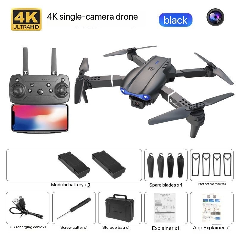 E99 Drone Quadcopter Remote Control Handle Four Axis Aircraft HD 6K Photography UAV Altitude Fixation Helicopter Toys