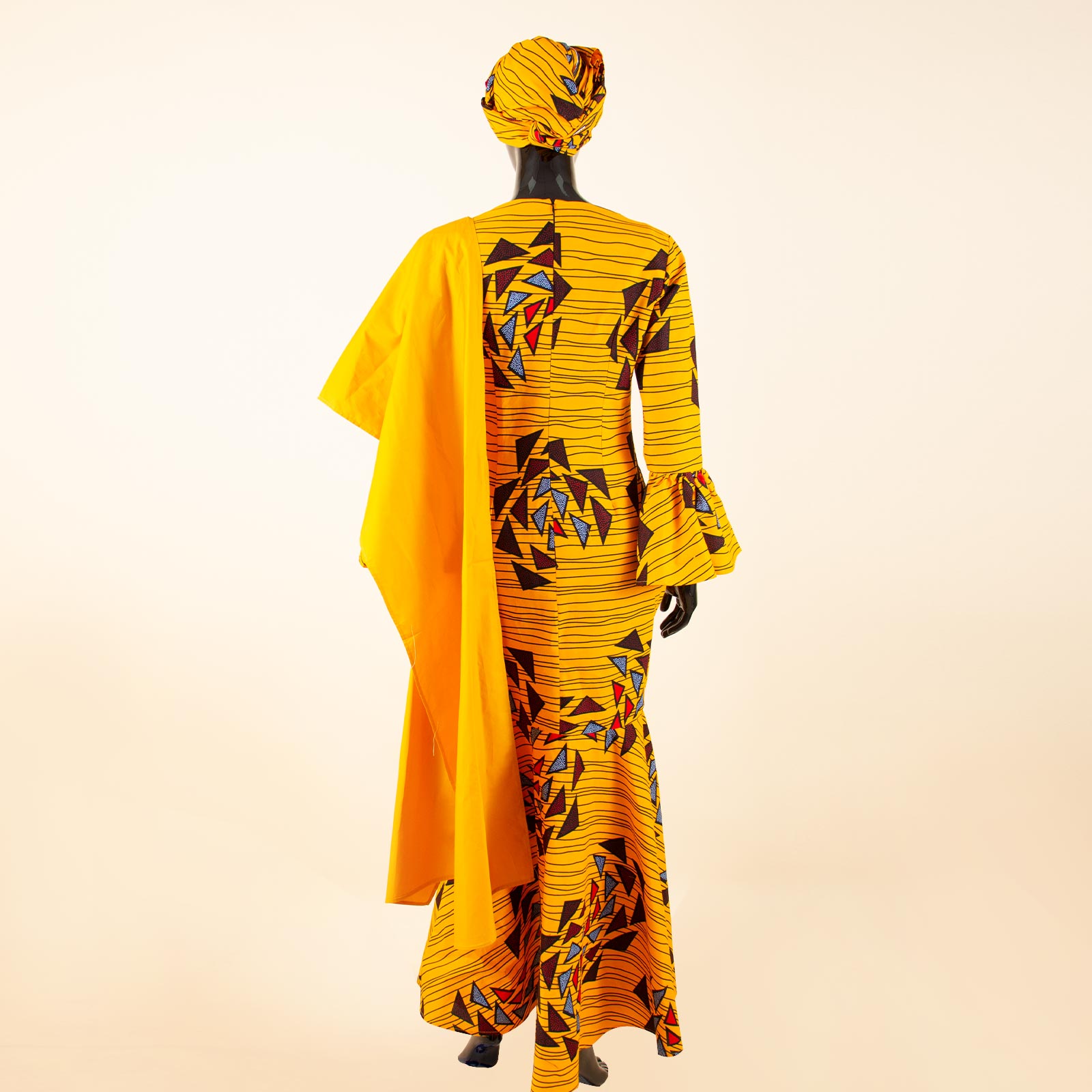 African Women Dresses Dashiki Ankara Print Slim Long Dress with Headwrap Bazin Riche Ladies Outftis Party Vestidos Y2225023