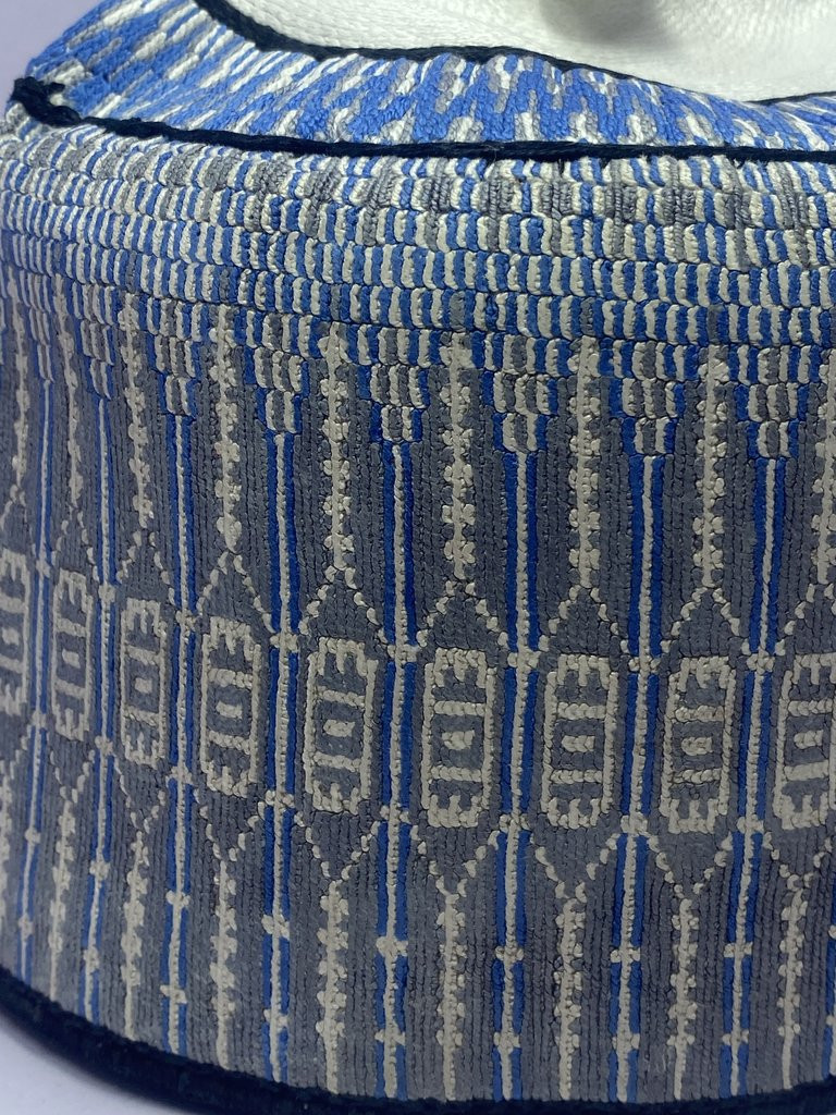 Light Blue Kindei - Elegant Hausa Cultural Hat