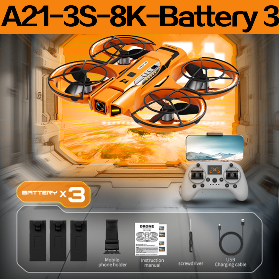 Xiaomi A21 PRO Drone 8K 5G Professional HD Aerial Photography Brushless Full Surround Drone HD Dual Camera Quadcopter Toy Drone